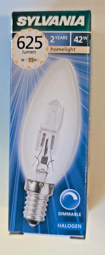 Sylvania halogen kerzenlampe - sylvania, halogen-kerzenlampe